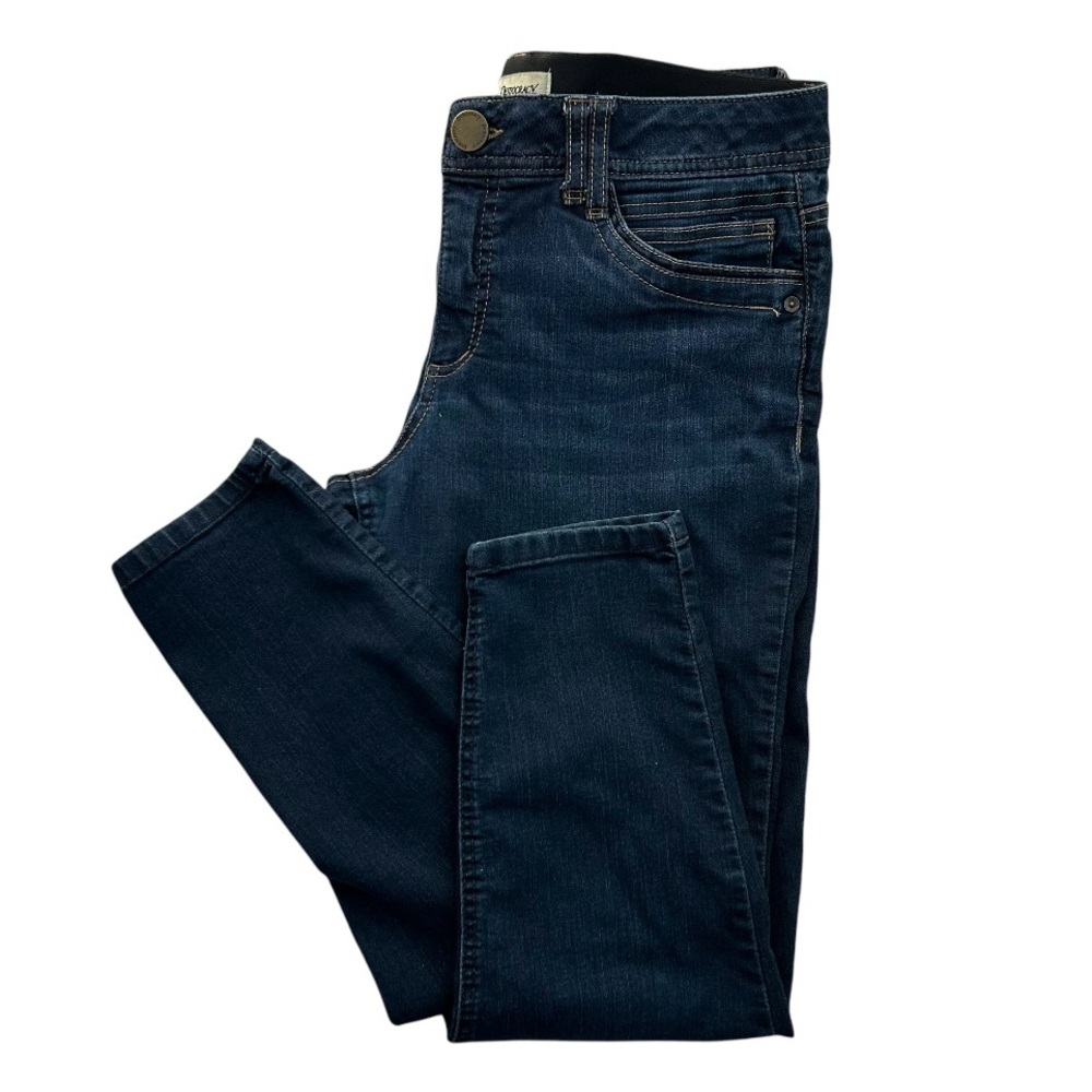 DEMOCRACY ‘Ab Technology’ Women’s Skinny Jeans Blue Dark Wash Pockets SIZE 12
